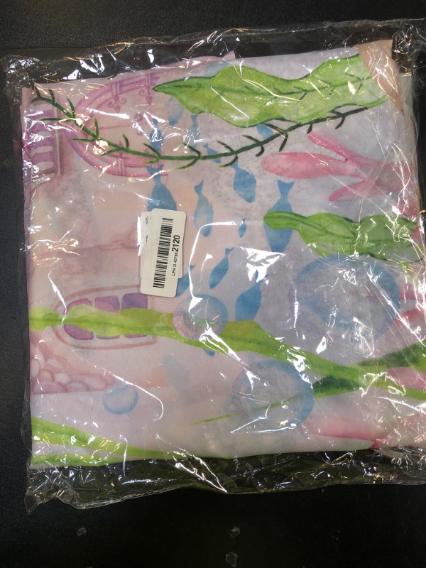 Photo 1 of 122Pcs Mermaid Birthday Party Decorations Mermaid Party Supplies Set Including Plates, Tablecloth, Cups, Napkin, Fork, Party Banner for Baby Shower Ocean Birthday Decorations, Serves 24 Guest