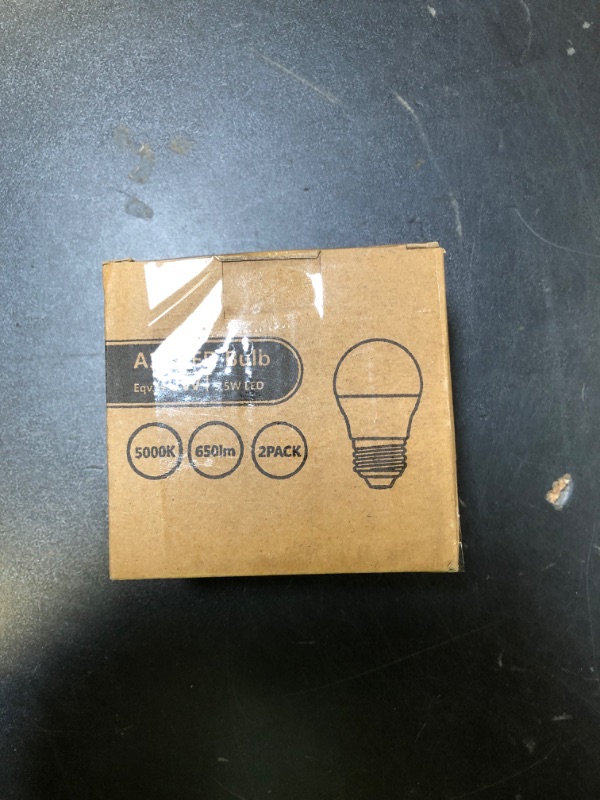 Photo 1 of DEGNJU LED Refrigerator Light Bulb, 40 Watt Equivalent, 120V, Fridge Light Bulb 5000K Daylight White, A15 Appliance Bulb 5.5W for Freezer, 650LM, E26 Standard Base, 120V, Non-Dimmable, 2 Pack