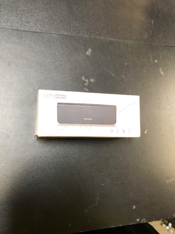 Photo 1 of Bluetooth Speaker,MusiBaby Speakers Bluetooth Wireless,Outdoor,Waterproof,PortableSpeaker,Booming Bass,Stereo,Dual Pairing,24H Play,Wireless Speakers for Home,Hiking,Travel-Black