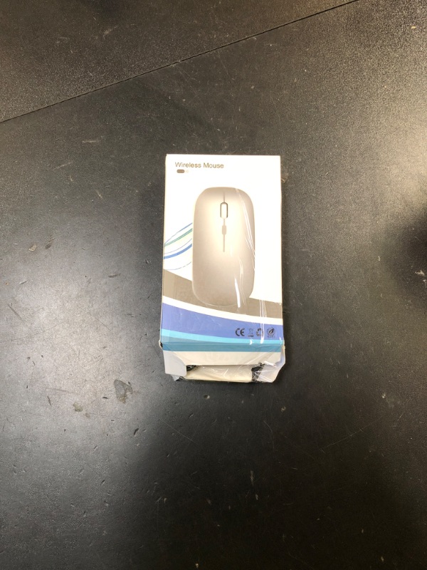 Photo 1 of WREANU Wireless Bluetooth Mouse Rechargeable Laptop Mice with LED Lights Silent Slim Use(BT5.2 and 2.4G Portable USB Receiver)Dual Mode Computer Mouse for Laptop/iPad/Tablet/Apple/Computer/Mac(Black)