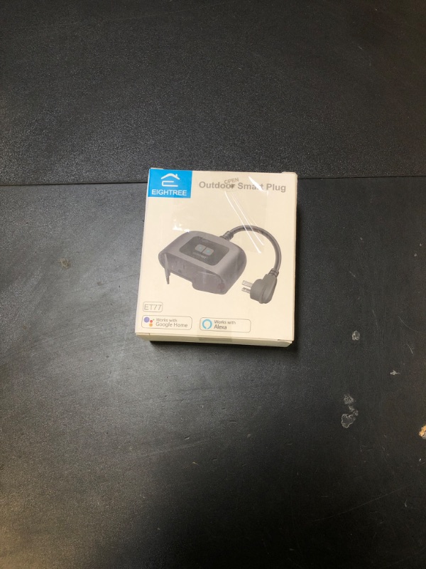 Photo 1 of EIGHTREE Outdoor Smart Plug Waterproof IP44, Smart Outlet Plug with 2 Independently Controlled Outlets, Compatible with Alexa and Google Assistant, Voice & Remote Control, Timer&Schedule, 2.4GHz Only