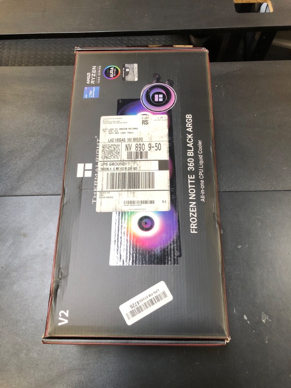 Photo 1 of Thermalright Frozen Notte 360 Black ARGB V2 Water Cooling CPU Cooler, 360 Black CPU Cooler Specifications, 3×120mm PWM Fans, S-FDB Bearings, Suitable for AMD/AM4, Intel LGA 1700/1150/1200/2011/2066