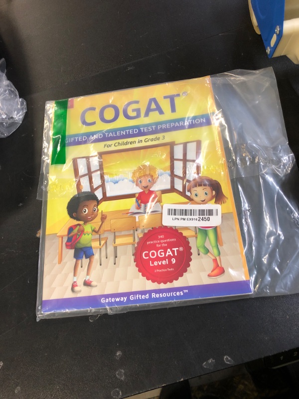 Photo 1 of COGAT Test Prep Grade 3 Level 9: Gifted and Talented Test Preparation Book - Practice Test/Workbook for Children in Third Grade
