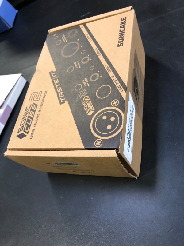 Photo 1 of SONICAKE Sonic Cube II - USB Audio Interface Mixer with Digital Modeling & DSP Effects for Recording, Streaming and Podcasting, 48V Phantom Power Dual-Channel Analog Preamp with XLR and Line Inputs
