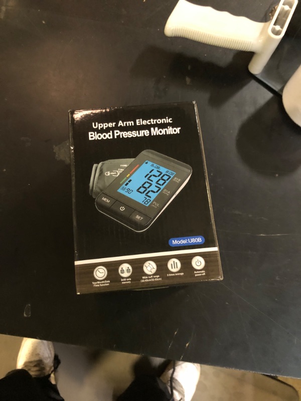Photo 1 of Accurate Digital BP Machine - Automatic Blood Pressure Monitor with XL Cuff (13-21") & M/L Cuff (9-17") for Big/Medium Arms, Large Backlit LCD Display, 360° Adjustable & Portable for Adults