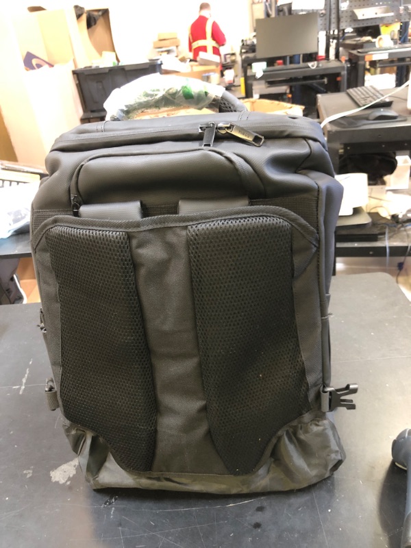 Photo 1 of GOTECH Rolling Backpack Waterproof Commuter Backpack with Wheels for Business, Laptop Compartment for 15.6-Inch Laptop, Wheeled Carry-On Bag for Adults