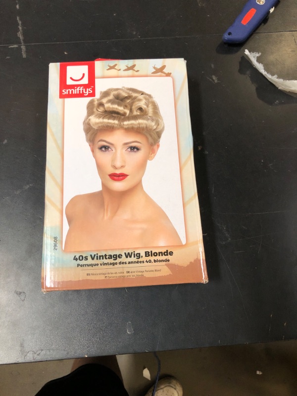 Photo 1 of Smiffys Women's One Size 40s Vintage Wig, Blonde (29608)
