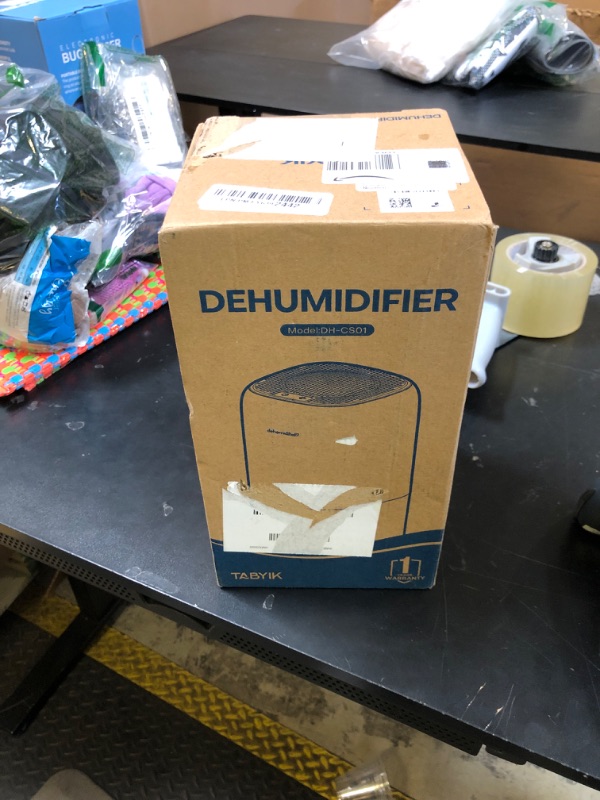 Photo 1 of Dehumidifier,TABYIK 35 OZ Small Dehumidifiers for Room for Home, Quiet with Auto Shut Off, Dehumidifiers for Bedroom (280 sq. ft), Bathroom, RV, Closet