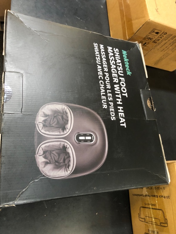Photo 1 of Nekteck Shiatsu Foot Massager with Heat, FSA Eligible Deep Kneading Therapy Air Compression, HSA Feet Massage Improve Blood Circulation Foot Wellness Soothing Pain Relief, Relax for Home Office Use