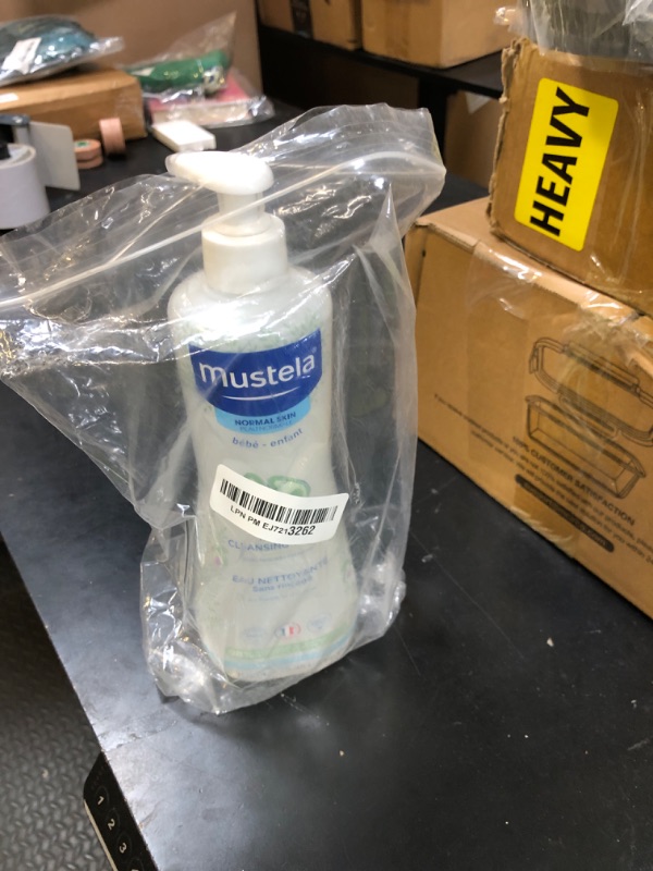 Photo 1 of Mustela Baby Cleansing Water - No-Rinse Micellar Water - with Natural Avocado & Aloe Vera - for Baby's Face, Body & Diaper â€“ 25.35 fl. oz. (Pack of 1)