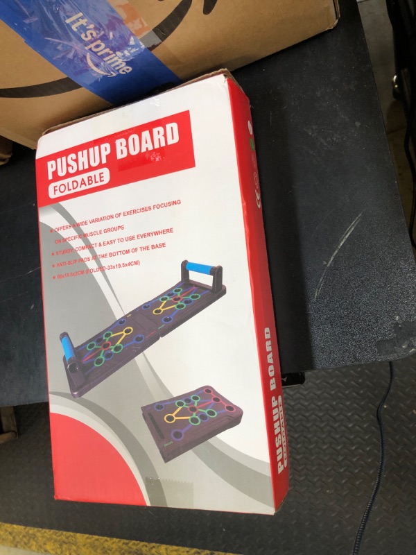 Photo 1 of Foldable push-up rack for portable strength training, sturdy and stable equipment for men's and women's home gym workouts.