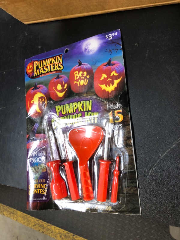 Photo 1 of Pumpkin Masters Pumpkin Carving Kit - 5 Tools and 10 Patterns.