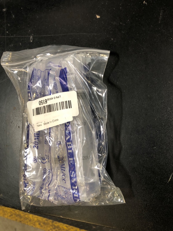 Photo 1 of 20ml Syringe for Liquid, Oral, Scientific Labs, Measurement, Dispensing, with Cap- 3 Pack 20ml Syringes