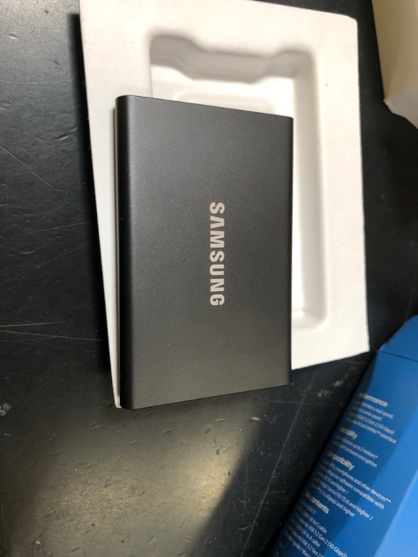 Photo 1 of SAMSUNG T7 Portable SSD, 2TB External Solid State Drive, Speeds Up to 1,050MB/s, USB 3.2 Gen 2, Reliable Storage for Gaming, Students, Professionals, MU-PC2T0T/AM, Gray