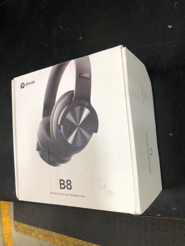 Photo 1 of Picun B8 Bluetooth Headphones, 120H Playtime Headphone Wireless Bluetooth with 3 EQ Modes, Low Latency, Hands-Free Calls, Over Ear Headphones for Travel Home Office Cellphone PC Black