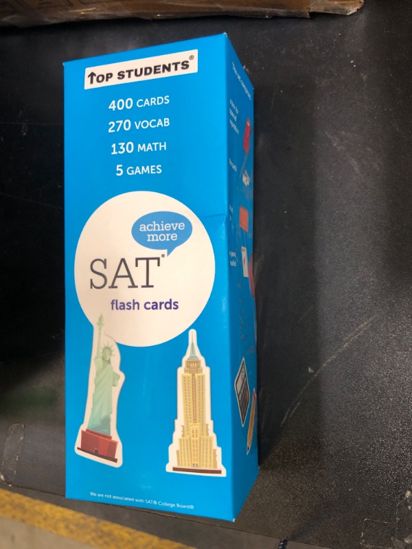 Photo 1 of SAT Flash Cards 2025-2026 | 400 SAT Vocabulary and Math SAT Flash Cards | SAT Prep | SAT Vocab Cards | SAT Prep Cards | SAT Words | SAT Classroom and Home Kit | SAT Digital Prep