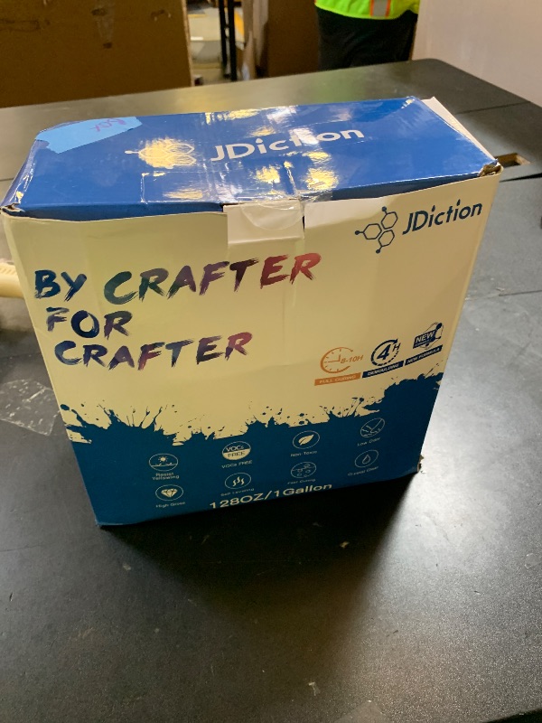 Photo 1 of JDiction Fast Cure Epoxy Resin, 1Gallon 4 Hours Demold Epoxy Resin Kit - Crystal Clear, Bubble-Free, Not-Yellowing, Self-Leveling for Art Resina, Jewelry, Craft, Fast Casting & Easy Mix Epoxy Resina
