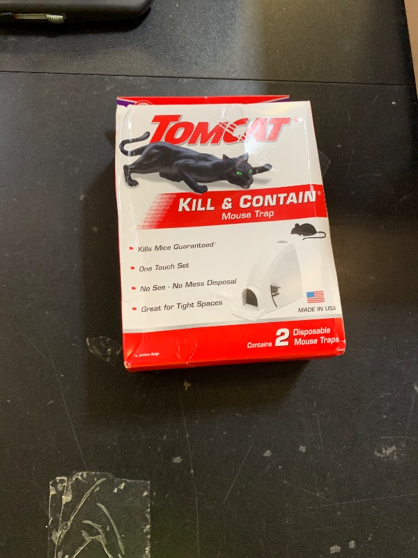 Photo 1 of Tomcat Kill & Contain Mouse Trap, Never See a Dead Rodent Again, 2 Traps