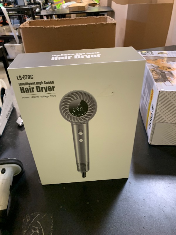 Photo 1 of Hair Dryer, 150000 RPM Brushless Motor with 500M Negative Ions, Fast-Dry Lightweight Design, ThermoControl & Magnetic Nozzle/Diffuser, Low Noise Salon Blow Dryer for All Hair, Travel, Home