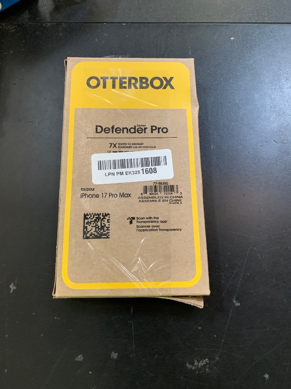Photo 1 of OtterBox iPhone 17 Pro Max Defender Pro Series Case - Black