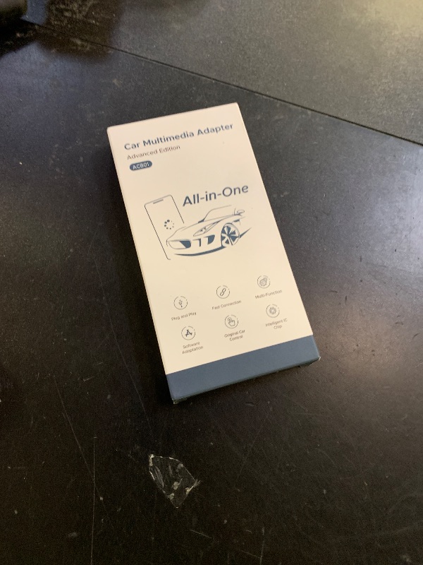 Photo 1 of 4-in-1 Wireless CarPlay Adapter for Streaming Netflix/YouTube/TikTok/TF Card, 2025 Magic Video AI Box & Android Auto Dongle [Dual Band WiFi, Bluetooth 5.3] Plug & Play, Fits for OEM Wired Car Play Car