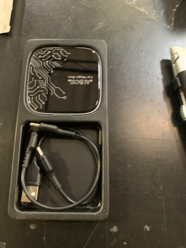 Photo 1 of 4-in-1 Wireless CarPlay Adapter for Streaming Netflix/YouTube/TikTok/TF Card, 2025 Magic Video AI Box & Android Auto Dongle [Dual Band WiFi, Bluetooth 5.3] Plug & Play, Fits for OEM Wired Car Play Car