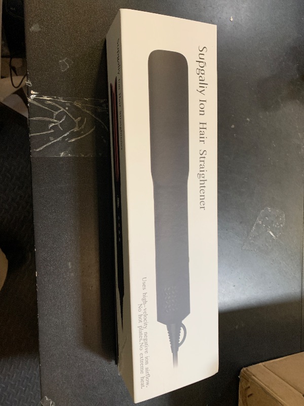 Photo 1 of Hair Straightener - 2 in 1 Wet to Dry Hair Dryer and Straightener with High-Speed Airflow + Rapid Heat-Up + Customizable Temperature + LCD Display & Auto Shut-Off + No Heat Damage (Gold)