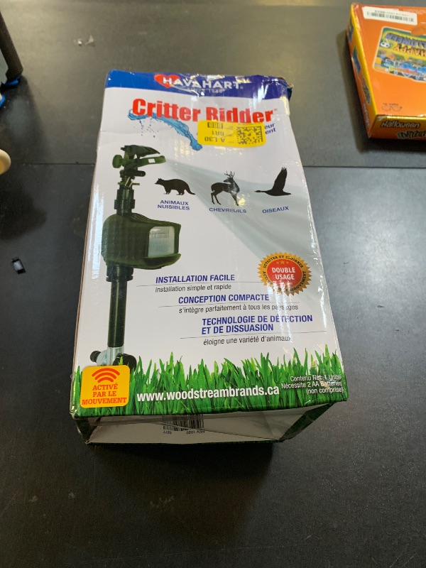 Photo 1 of Havahart 5277 Critter Ridder Motion Activated Animal Repellent and Sprinkler - Repel Cats, Dogs, Chipmunks, Groundhogs, Squirrels, Skunks, Deer, and More, green
