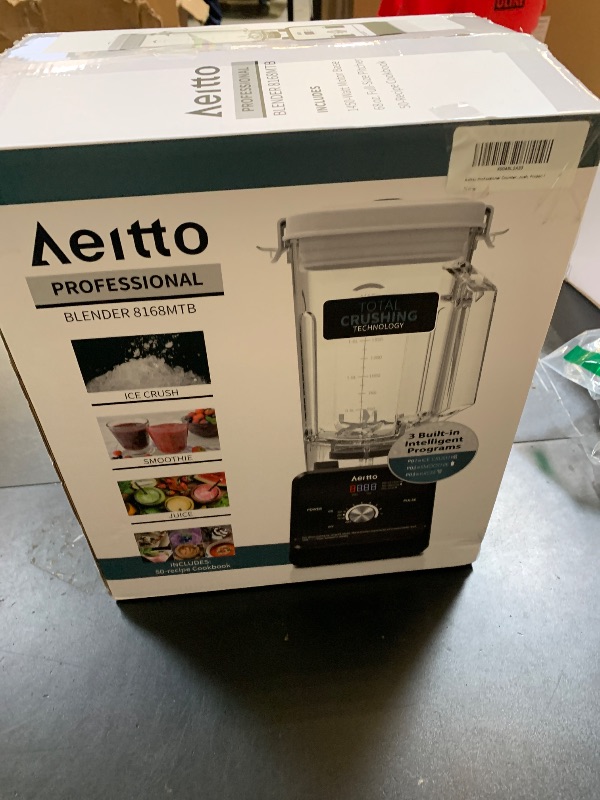 Photo 1 of Aeitto Blender, Blenders for Kitchen with 1500-Watt Motor, 68 Oz Large Capacity, Professional Countertop Blenders for Ice Crush, Frozen Drinks, Silver