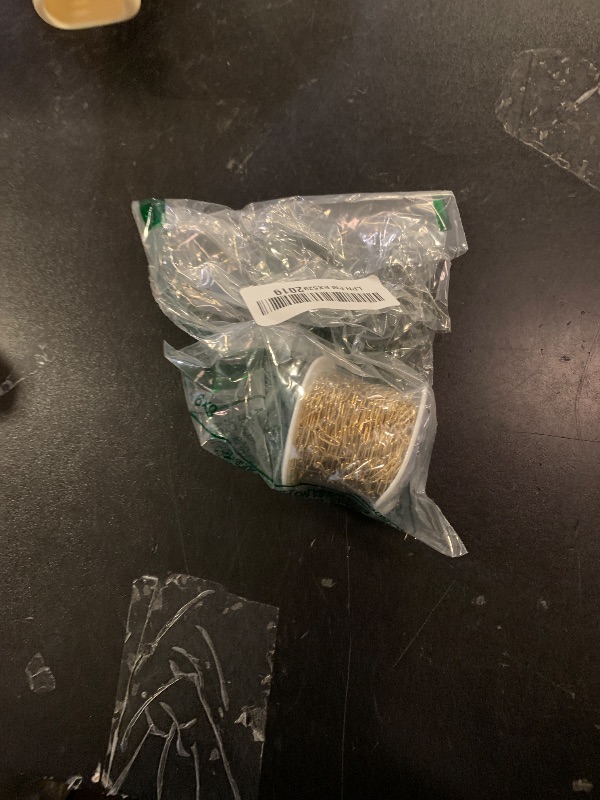 Photo 1 of [33 Ft] Stainless Steel Paperclip Chains Roll, 3mm Width 18K Gold PVD Plated Stainless Steel Oval Link Chains Spool Bulk for Jewelry Making