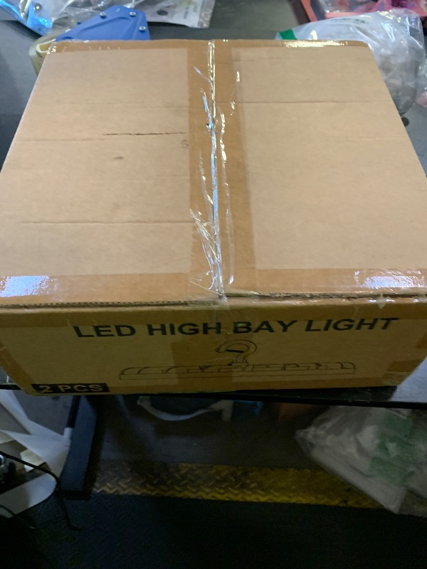 Photo 1 of 150W UFO LED High Bay Light, 20250lm 5000K Daylight UFO LED High Bay Shop Lights [450W MH/HPS Equiv.] 100-277V IP65 Waterproof Commercial Bay Lighting for Warehouse Workshop Factory Shop, 2 Pack