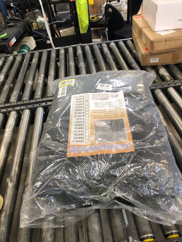 Photo 1 of e.share Shade Cloth, 40%-50% Sunblock UV Protection, 20 FT X 40 FT can Custom Size Sun Mesh Net for Garden Plant Cover, Flowers and Greenhouse, Black