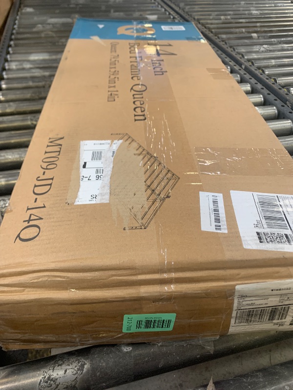 Photo 1 of Yitong Angel 14 Inch Queen Size Bed Frame,3500 lbs Heavy Duty Metal Platform, Mattress Foundation with Steel Slat Support/No Box Spring Needed/Noise Free/Non-Slip/Easy Assembly