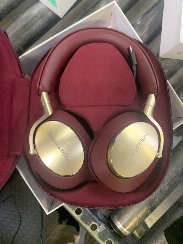 Photo 1 of Bowers & Wilkins Px8 Over-Ear Wireless Headphones, Advanced Active Noise Cancellation, Luxurious Materials, 30-Hour Battery Life, 15-Min Quick Charging, Royal Burgundy