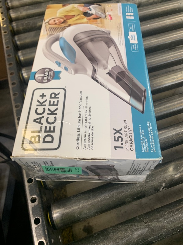 Photo 1 of BLACK+DECKER dustbuster Cordless Handheld Vacuum, Portable Vacuum for Car and Home Rechargeable, Powerful Suction, Wide Mouth (HHVI315JO42)