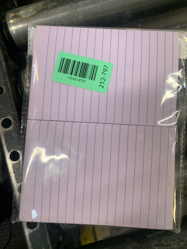 Photo 1 of Vanpad Lined Sticky Notes 4X6 in Light Purple Pink Ruled Stickies Super Sticking Power Memo Pads Strong Adhesive, 6 Pads/Pack, 45 Sheets/pad