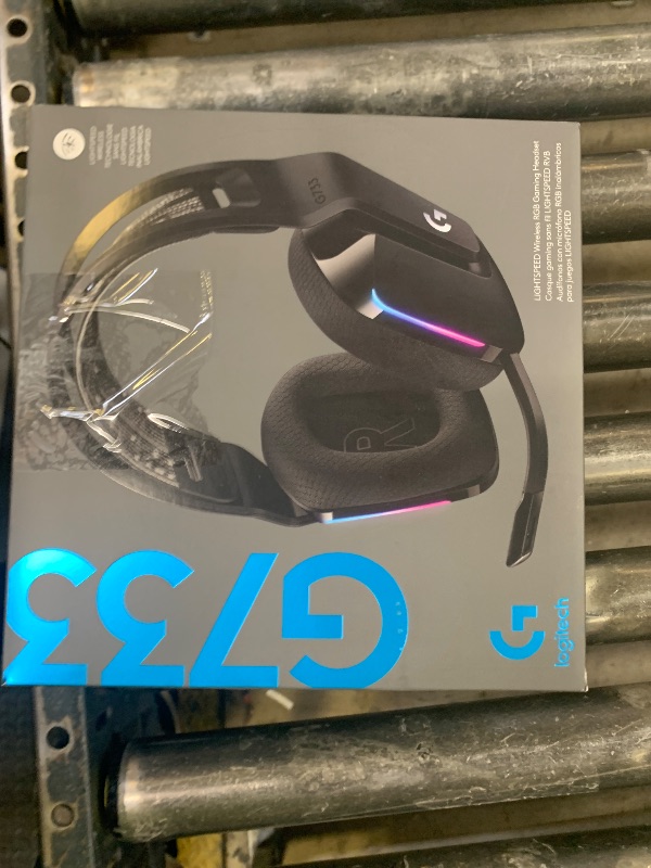 Photo 1 of Logitech G733 Lightspeed Wireless Gaming Headset, Suspension Headband, Lightsync RGB, Blue VO!CE Mic, PRO-G Audio – Black, Gaming Headset Wireless, PC, PS5, PS4, Switch Compatible