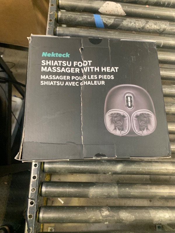 Photo 1 of Nekteck Shiatsu Foot Massager with Heat, FSA Eligible Deep Kneading Therapy Air Compression, HSA Feet Massage Improve Blood Circulation Foot Wellness Soothing Pain Relief, Relax for Home Office Use