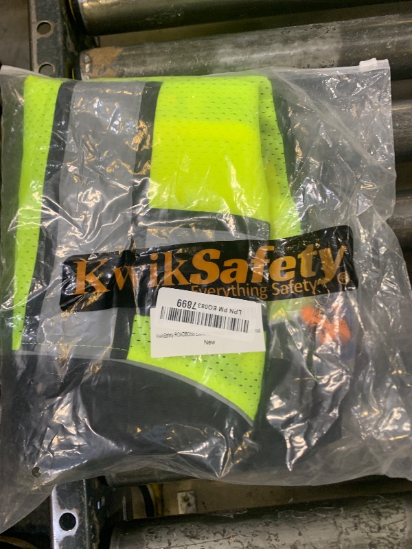 Photo 1 of KwikSafety - Charlotte, NC - RoadBOSS Economy Safety Vest for Women [SNUG-FIT] 10 Pockets Class 2 High Visibility Reflective Tape ANSI OSHA Hi Viz Construction Work Gear/Yellow Small