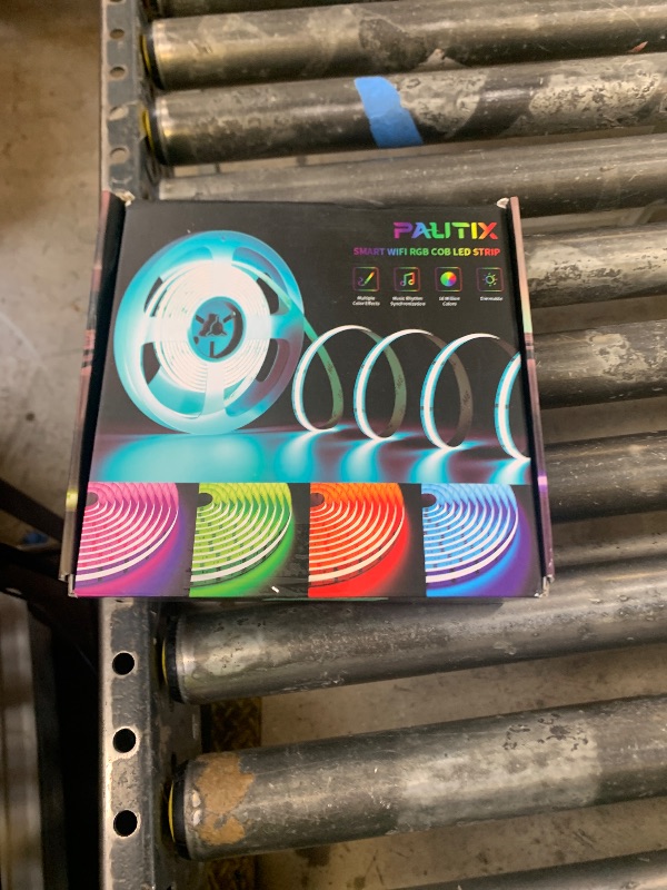 Photo 1 of PAUTIX RGB COB LED Strip Light 32.8ft/10m,UL Listed 840LEDs/m 24V Multicolor Flexible Tape Light,Work with Alexa/Google Assistant Color Changing LED Strip Light,for TV,Bedroom,Party DIY Decoration
