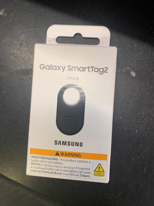 Photo 1 of Samsung Galaxy SmartTag2, Bluetooth Tracker, Smart Tag GPS Locator Tracking Device, Item Finder for Keys, Wallet, Luggage, Pets, Use w/ Phones and Tablets Android 11 or Later, 2023, 1 Pack, Black