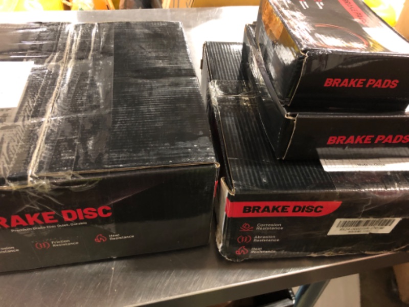 Photo 1 of brake disc 2 pack, brake pads 2 pack 