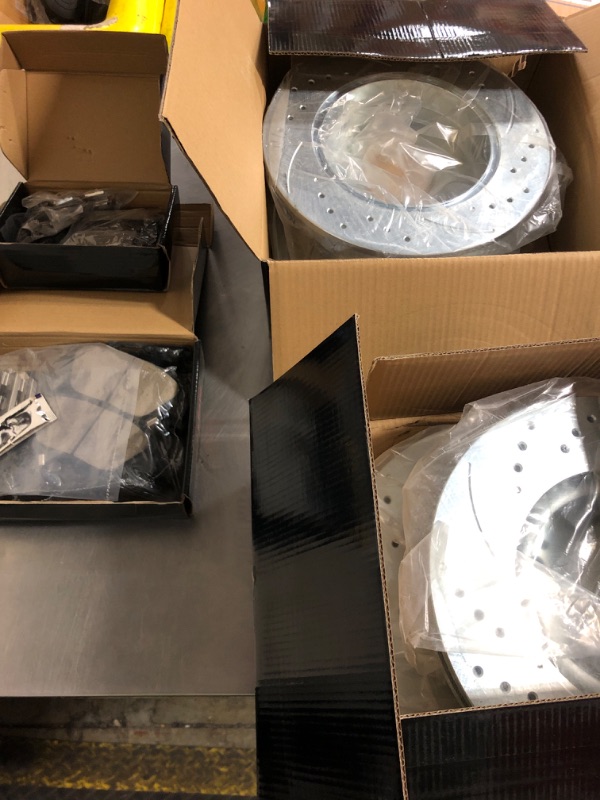 Photo 1 of brake disc 2 pack, brake pads 2 pack 