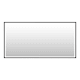 Photo 1 of  84"W x 42"H Rectangular Flat Aluminum Framed Wall Mounted Bathroom Mirror