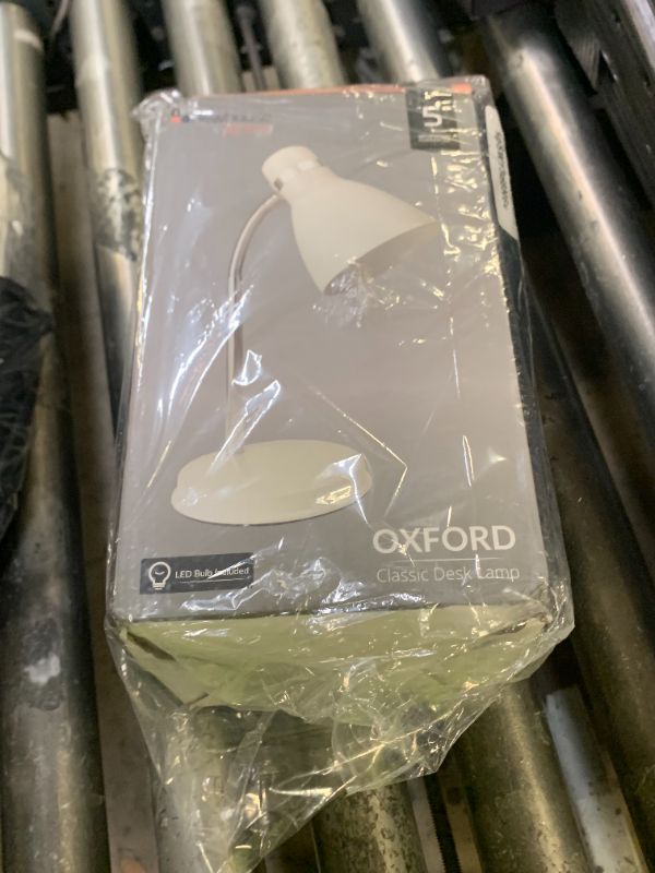 Photo 1 of Newhouse Lighting Oxford White Metal Flexible LED Goose Neck Lamp for Desk or Table with 1 Free 6-Watt LED Bulb Included