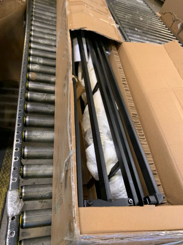 Photo 1 of Amazon Basics Smart Box Spring Bed Base, 9-Inch Height Mattress Foundation, Tool-Free Easy Assembly, King, 79"L x 75.5"W x 9"H, White