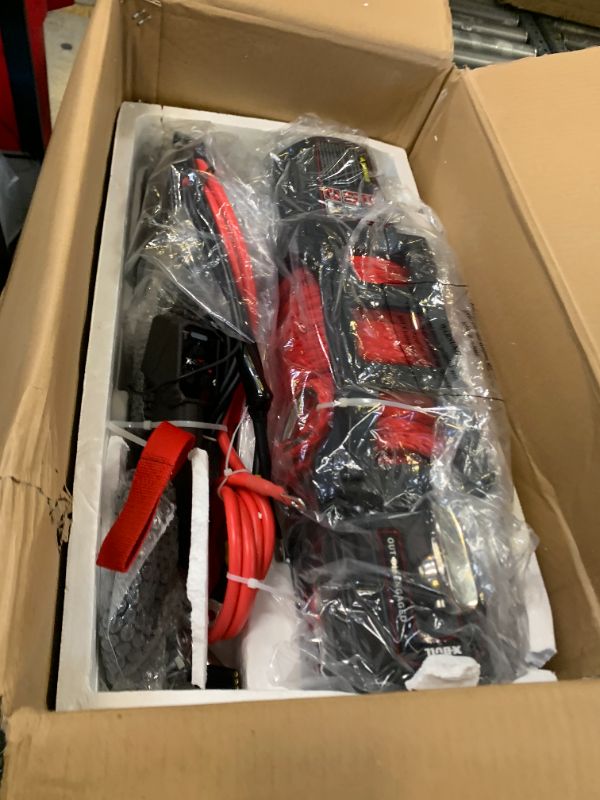 Photo 1 of X-BULL Winch-13500 lb. Load Capacity Electric Winch Kit 12V Synthetic Rope,Waterproof IP67 Electric Winch with Hawse Fairlead, with Wireless Handheld Remote and Corded Control Recovery