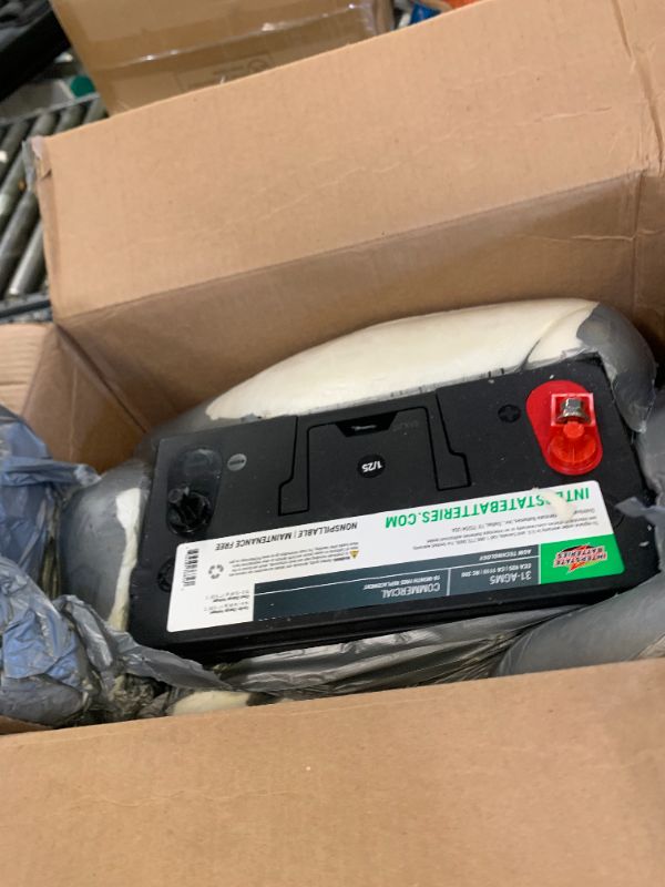 Photo 1 of Interstate Batteries Marine Deep Cycle Battery 12V 100Ah 925CCA (31-AGM5) Pure Matrix Power Commercial Battery Pure Lead AGM Replacement (Group 31) Auxiliary Units APU, Starting Engines, Heavy Duty
