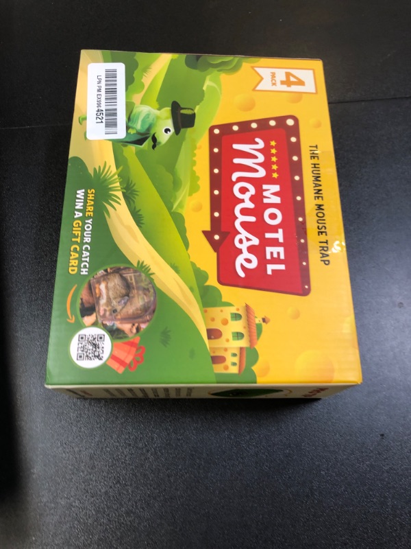 Photo 1 of Motel Mouse Humane No Kill Live Catch and Release Mouse Traps, Reusable with Cleaning Brush - 4 Pack