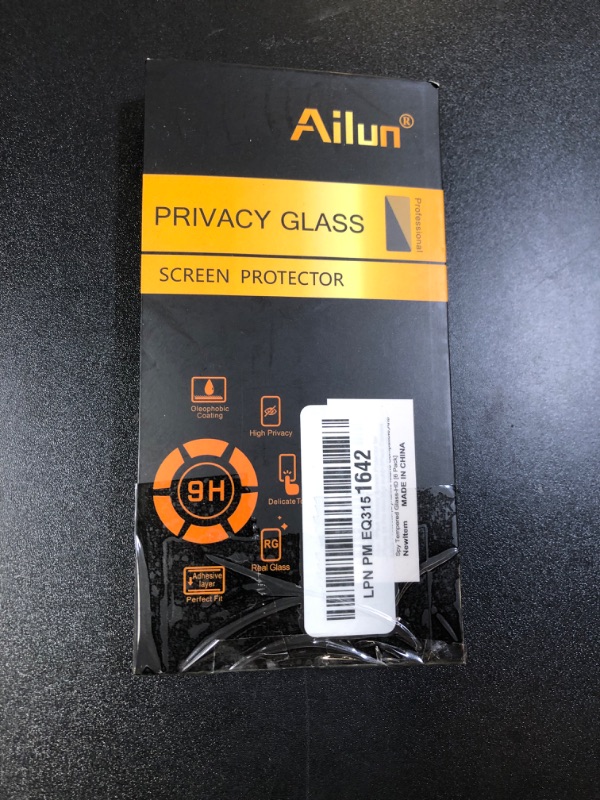 Photo 1 of Ailun 3 Pack Privacy Screen Protector for iPhone 16 Pro Max [6.9 inch]+ 3 Pack Camera Lens Protector,Dynamic Island Compatible,Anti Spy Tempered Glass[9H Hardness][Not for iPhone 16e/16/16Pro/16Plus]